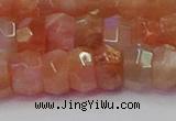 CRB1932 15.5 inches 6*10mm faceted rondelle sunstone beads
