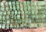 CRB2040 15.5 inches 7mm - 8mm faceted tyre prehnite beads