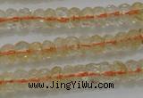 CRB221 15.5 inches 2.5*4mm faceted rondelle citrine gemstone beads