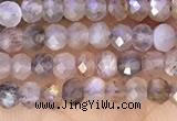CRB2219 15.5 inches 2*3mm faceted rondelle moonstone beads