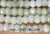 CRB2229 15.5 inches 2*3mm faceted rondelle prehnite beads