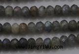 CRB225 15.5 inches 2.5*4mm faceted rondelle AB-color labradorite beads