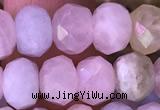 CRB2278 15.5 inches 5*8mm faceted rondelle morganite beads
