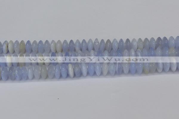 CRB267 15.5 inches 5*12mm rondelle blue chalcedony beads