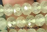 CRB2671 15.5 inches 4*6mm faceted rondelle prehnite beads