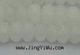 CRB2812 15.5 inches 6*10mm rondelle white jade beads wholesale