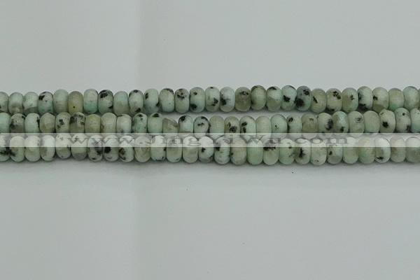 CRB2851 15.5 inches 5*8mm rondelle sesame jasper beads