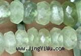 CRB3015 15.5 inches 5*9mm faceted rondelle prehnite beads