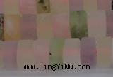 CRB314 15.5 inches 8*12mm tyre matte multicolor quartz beads