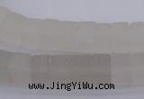 CRB316 15.5 inches 8*12mm tyre white crystal gemstone beads
