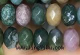 CRB4120 15.5 inches 5*8mm faceted rondelle Indian agate beads