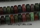 CRB415 15.5 inches 5*8mm rondelle Indian agate beads wholesale