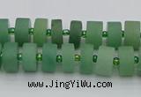 CRB472 15.5 inches 5*8mm tyre green aventurine beads wholesale