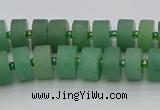 CRB473 15.5 inches 6*10mm tyre green aventurine beads wholesale