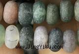 CRB5019 15.5 inches 4*6mm rondelle matte Indian agate beads wholesale