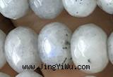 CRB5163 15.5 inches 5*8mm faceted rondelle labradorite beads