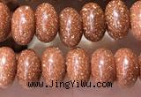 CRB5316 15.5 inches 4*6mm rondelle goldstone beads wholesale