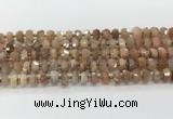 CRB5651 15.5 inches 5*8mm-6*10mm faceted rondelle moonstone beads wholesale