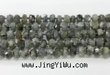 CRB5656 15.5 inches 6*10mm-7*11mm faceted rondelle labradorite beads wholesale