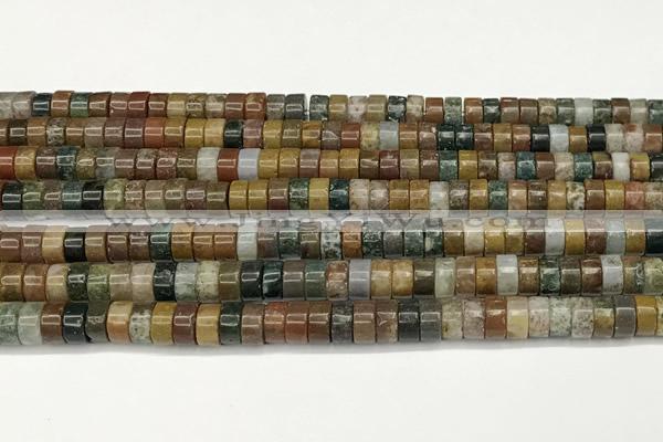 CRB5683 15 inches 4*6mm heishi ocean agate beads wholesale