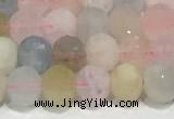 CRB5697 15 inches 6*6mm morganite beads wholesale