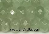 CRB5816 15 inches 4*6mm, 5*8mm, 6*10mm faceted rondelle green aventurine jade beads