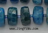 CRB593 15.5 inches 8*18mm faceted rondelle apatite beads