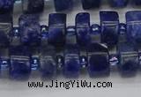 CRB639 15.5 inches 6*10mm tyre sodalite gemstone beads