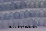 CRB710 15.5 inches 2.5*4mm faceted rondelle aquamarine beads
