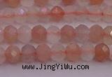 CRB715 15.5 inches 3*4mm faceted rondelle rainbow moonstone beads