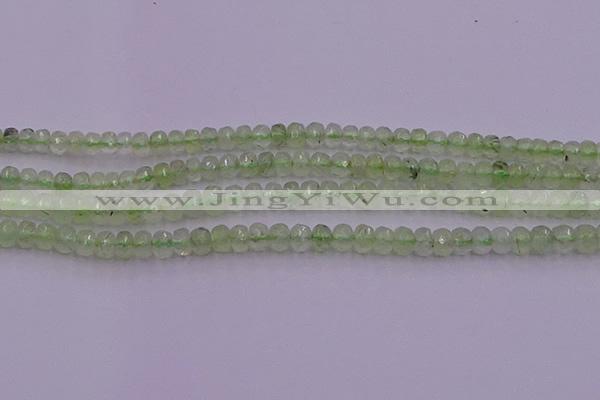 CRB723 15.5 inches 2.5*4mm faceted rondelle prehnite gemstone beads