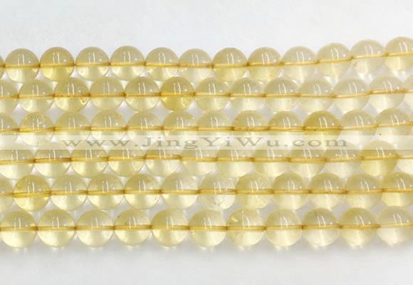 CRBS08 15 inches 10mm round citrine gemstone beads wholesale