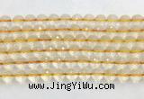 CRBS18 15 inches 10mm faceted round citrine beads wholesale