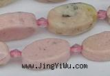 CRC1012 15.5 inches 10*18mm oval rhodochrosite gemstone beads