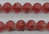 CRC104 15.5 inches 12mm round natural argentina rhodochrosite beads