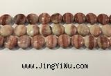 CRC1070 15.5 inches 20mm flat round rhodochrosite beads