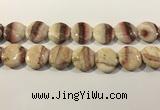 CRC1071 15.5 inches 25mm flat round rhodochrosite beads