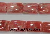 CRC108 15.5 inches 13*18mm rectangle natural argentina rhodochrosite beads
