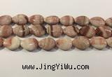 CRC1087 15.5 inches 18*25mm flat teardrop rhodochrosite beads