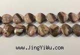 CRC1092 15.5 inches 25*25mm heart rhodochrosite beads wholesale