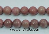 CRC203 16 inches 10mm round rhodochrosite gemstone beads wholesale