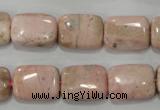 CRC304 15.5 inches 12*16mm rectangle Peru rhodochrosite beads