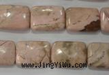 CRC305 15.5 inches 13*18mm rectangle Peru rhodochrosite beads