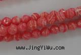 CRC401 15.5 inches 6mm faceted round synthetic rhodochrosite beads