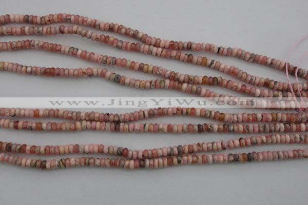 CRC750 15.5 inches 2.5*4mm rondelle rhodochrosite beads wholesale