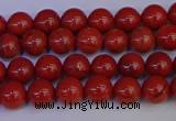 CRE310 15.5 inches 4mm round red jasper beads wholesale