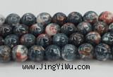 CRF328 15.5 inches 4mm round dyed rain flower stone beads wholesale
