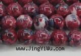 CRF345 15.5 inches 10mm round dyed rain flower stone beads wholesale