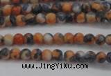 CRF446 15.5 inches 3mm round dyed rain flower stone beads wholesale