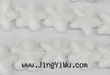 CRG20 15.5 inches 16*16mm star white agate gemstone beads wholesale